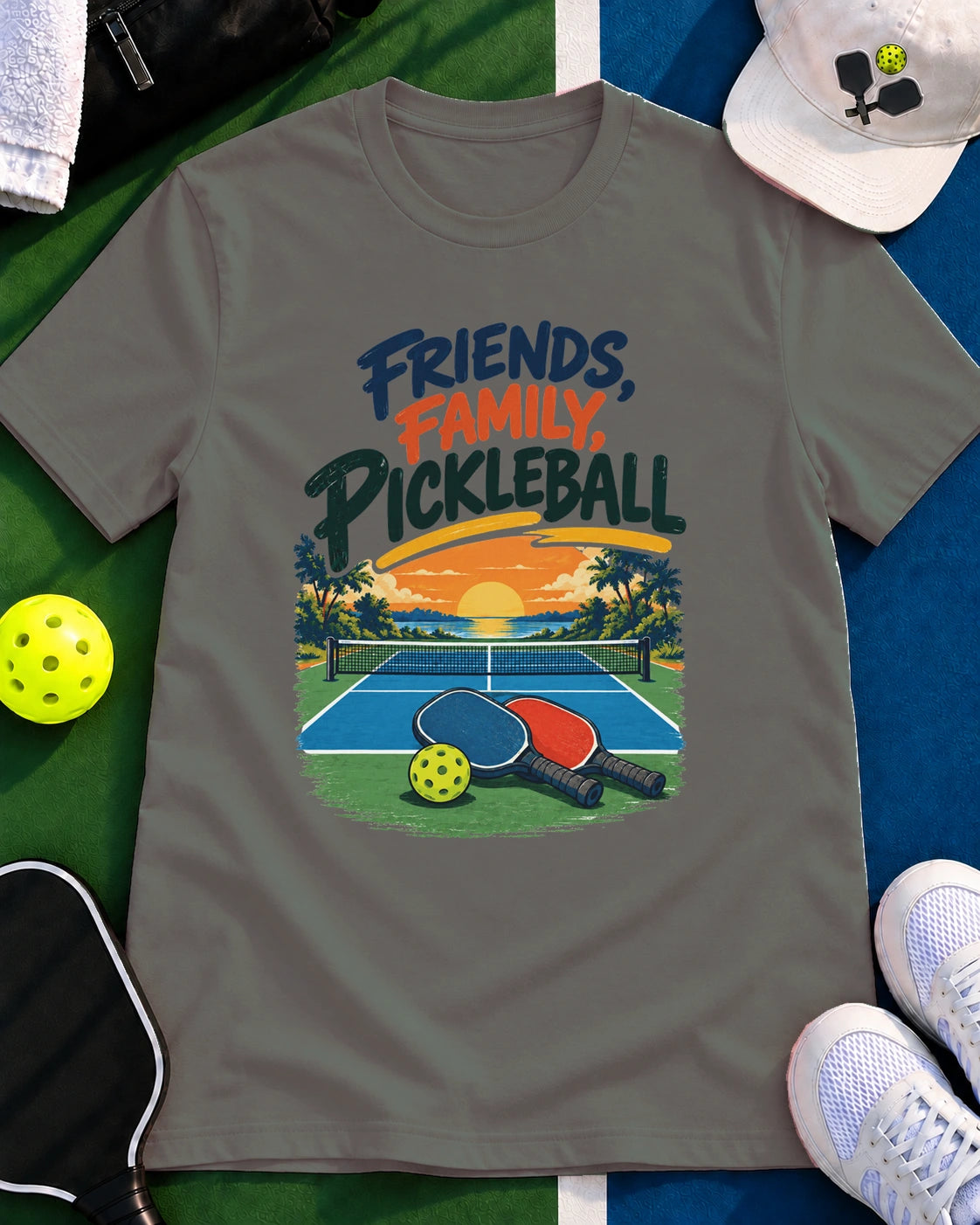 Friends, Family, Pickleball T-Shirt