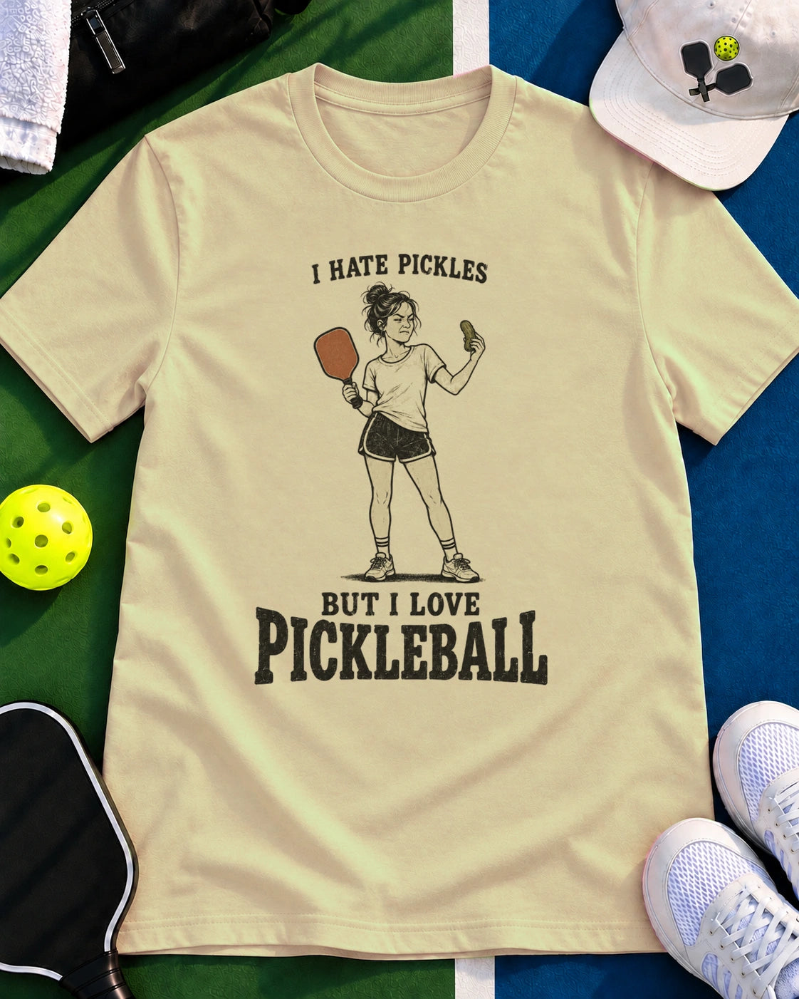 I Hate Pickles But I Love Pickleball T-Shirt