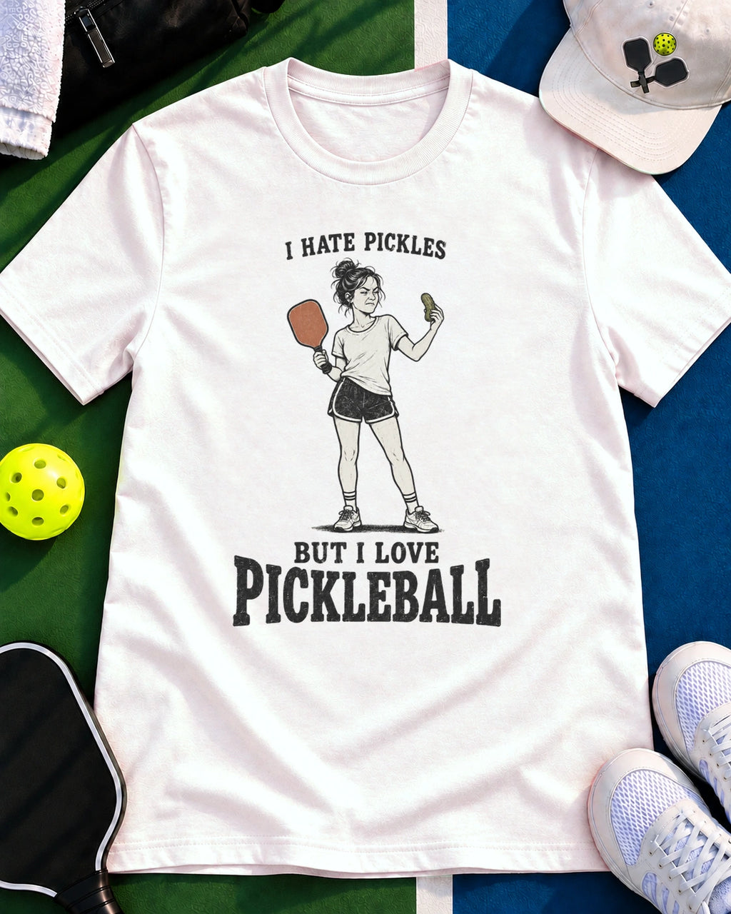 I Hate Pickles But I Love Pickleball T-Shirt